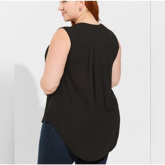 GUC TORRID Georgette Harper sleeveless blouse - Picture 2 of 6